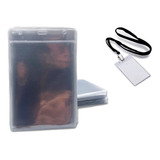 Porta Credencial Bolsa Transparente 11x15cm 50 Unidades