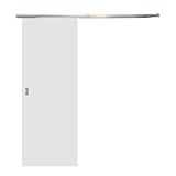 Porta De Correr Branco Prime 210x80 Com Kit Aluminio