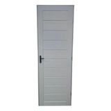 Porta De Giro 210x80 Pvc Completa Com Fechadura Preta