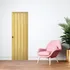 Porta De Pvc Sanfonada 0 80cm X 210cm Natural