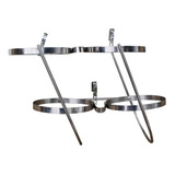Porta Defensa Suporte Inox Duplo Lancha Barco G5 f2 f3