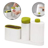 Porta Detergente Cozinha Com Esponja Pia Dispenser Suporte