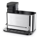Porta Detergente Dispenser Sabão Liquido Esponja Bucha Inox