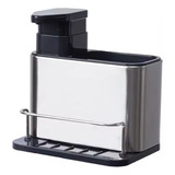 Porta Detergente Dispenser Sabão Liquido Esponja Bucha Inox