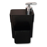 Porta Detergente Espoja Bucha Dispenser Organizador Pia Cor Preto