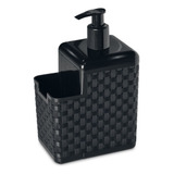 Porta Detergente Esponja Dispenser Bico Dosador Preto C 70un
