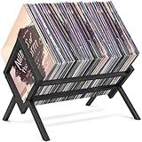 Porta Disco Vinil Para 40cm- Porta Vinil- Suporte Vinil- Armazenamento De Discos De Vinil Para 50 Discos- Porta-Revistas De Metais- Porta-Discos Para Mesa E Escritório Doméstico