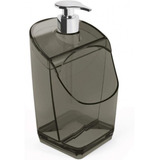 Porta Dispenser Detergente Suporte Bucha Esponja Cor Fumê