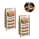 Porta Display Gourmet Mesa Inox 10 5 Cm Horizontal 10 Peças