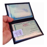 Porta Documentos Carteira De Couro Carro Moto Notas Rg Cnh