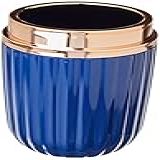 PORTA ESCOVA CANELATTA AZUL MARINHO