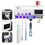 Porta Escova De Dente Dispenser Creme Dental Com Esterilizador Uv E Suporte Para Pasta Aplicador Automático Banheiro