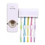 Porta Escova Dente E Porta Pasta De Dente Dispenser Automático Conjunto Suporte De Escovas De Dentes Pasta Dental