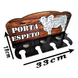 Porta Espeto De Parede Churrasqueira Suporte