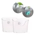 Porta Esponja Ventosa Suporte Bucha Pia Cozinha Kit 2 Unid Cor Transparente