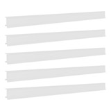 Porta Etiqueta Bandeja Gondola Fit 90 Cm Branco Kit Com 150