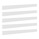 Porta Etiqueta Bandeja Gondola Lx 92 Cm Branco Kit Com 30