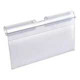 Porta Etiqueta Preços P Ganchos Pvc 5 5x4 5cm Cristal 120