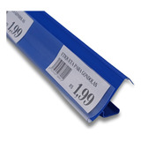 Porta Etiquetas Para Gondolas 91cm Kit 50 Peças