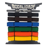Porta Faixas De Parede Judô Karatê Taekwondo Krav Maga