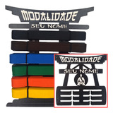 Porta Faixas E Medalhas Judô Karatê Taekwondo Krav Maga Kit