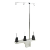 Porta Fio Suporte De Linha 3 Cones Overlock Portátil Fn2 7d