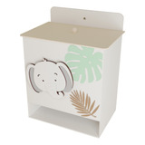 Porta Fraldas Safari Mdf Bichinhos Quarto