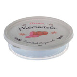 Porta Frios Pote Para Mortadela Redondo Decorado 750ml Cor Bege