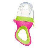 Porta Frutinha Sugador Em Silicone Chupeta Alimentador Buba Cor Rosa
