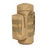 Porta Garrafa Bolso Modular Grande Tatico Militar Tan