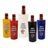 Porta Garrafa Camisinha Cerveja 600ml Personalizado 12 Und Cor Preto