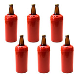 Porta Garrafa Cerveja 600ml Cervegela Termico Kit 6 Pecas