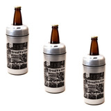 Porta Garrafa Cerveja 600ml Retro Termico Cervegela Kit 3pc