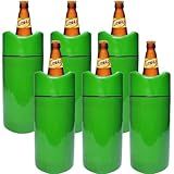 Porta Garrafas Térmico Litrao Camisinha Para Cerveja Bar Restaurante Isopor Para Cerveja Bar Restaurante Verde Kit 6 Unidades 