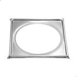 Porta Grelha Caixilho Quadrado 10cm Inox Banheiro Serve Para Ralo Click