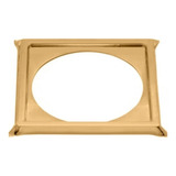 Porta Grelha Ralo Click 10x10 Suporte Dourado Inox