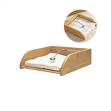 Porta Guardanapo Bambu Com Peso Papel Mesa Cantinho Do Café