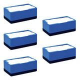 Porta Guardanapo Papeleira De Mesa P Lanchonete Kit 5 Pç Cor Azul