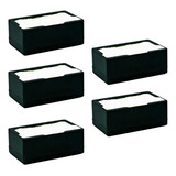 Porta Guardanapo Papeleira De Mesa P Lanchonete Kit 5 Pç Cor Preto