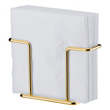 Porta Guardanapos Suporte Papel Aço Dourado Mesa Café Future Cor Dourado