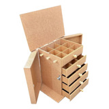 Porta Jóias Bijuterias Colar E Maquiagem Oferta Em Mdf Cru