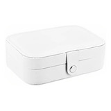 Porta Joias Organizador Maleta Grande Feminino Viagem Lindo Cor Branco