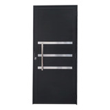 Porta Lambril Alumínio Preto 2 10 X 0 90 C Puxador E Friso