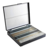 Porta Lâminas 26x76mm Para Microscopia Plástico 100 Lugares