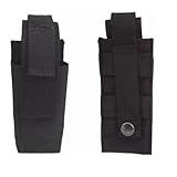 Porta Lanterna Canivete Spray De Pimenta Em Cordura Preto 