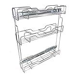 Porta Latas Óleo Triplo Lateral Aço Cromado Jomer 8694