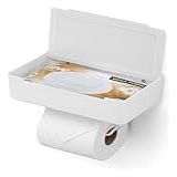 Porta Lenços E Papel Higiênico Arthi Design Moderno E Funcional Versátil Gancho Integrado Prático E Sofisticado Fita 3M Para Instalação Espaço Otimizado Acabamento Sustentável
