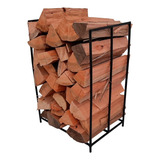 Porta Lenha Rustico Suporte Lenha Lareira Fogão Braseiro