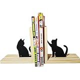 Porta Livros Com Decoração De Gato Aparador De Livros Com Decoração Em Gatos Organizador De Escritório Suporte Livro Bibliocanto