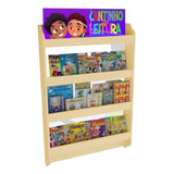 Porta Livros Infantis Cantinho Da Leitura Mdf Naval